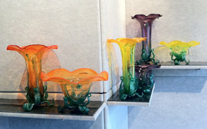 morning glory vase / bowl sets