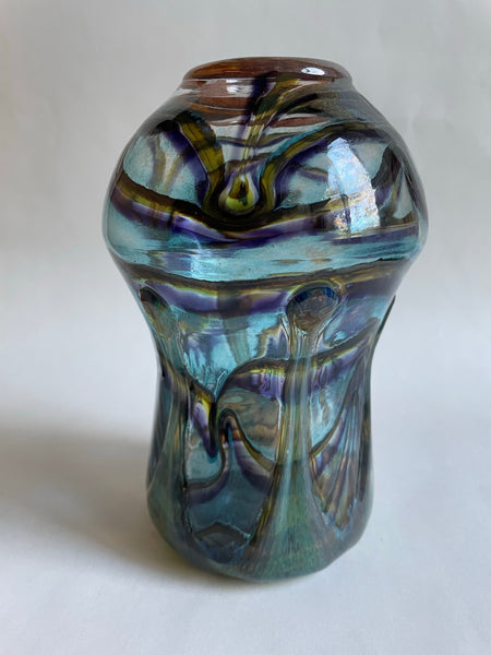 vase (florogreen/indigo/green luster/blue chalcedony/jade)