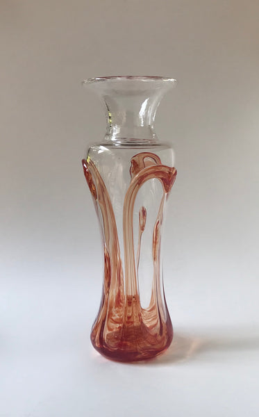 cherry red jersey pull figure vase