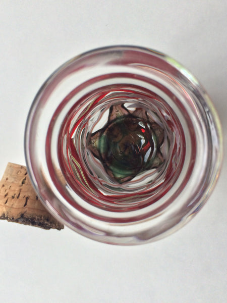 ~chameleon cherry netted corked jar