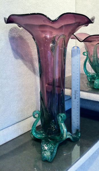 amethyst morning glory vase