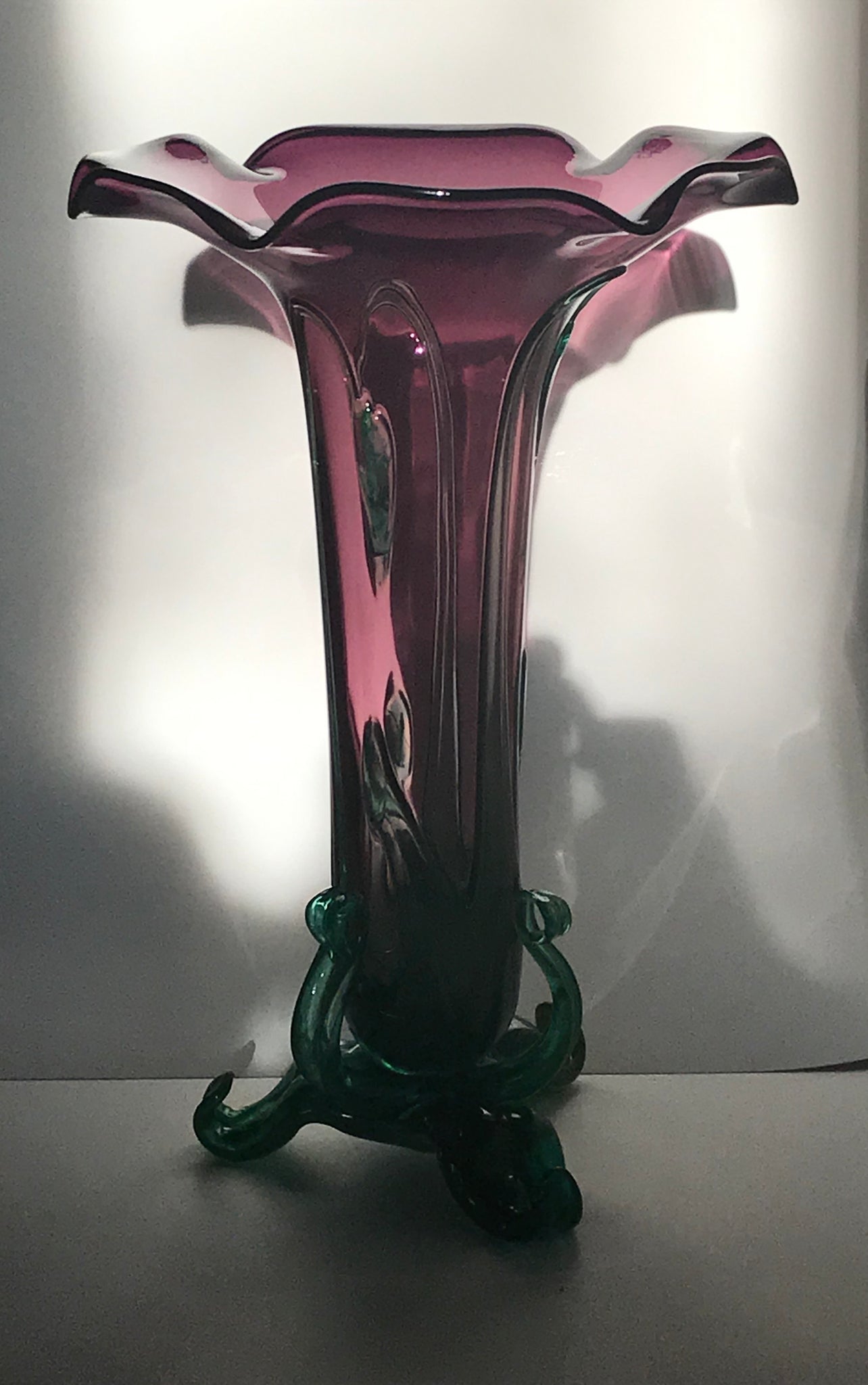 amethyst morning glory vase