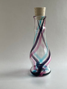 gold ruby/indigo/copper blue helix bottle